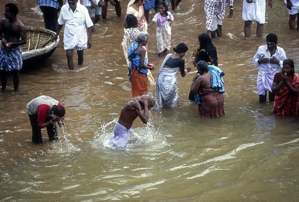 people bathing