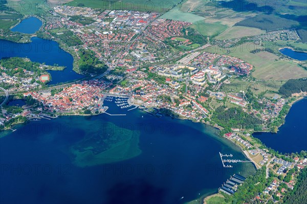 Aerial view of Waren an der Mueritz