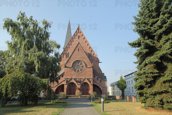 Neo-Gothic Protestant Orange Memorial Church in Biebrich