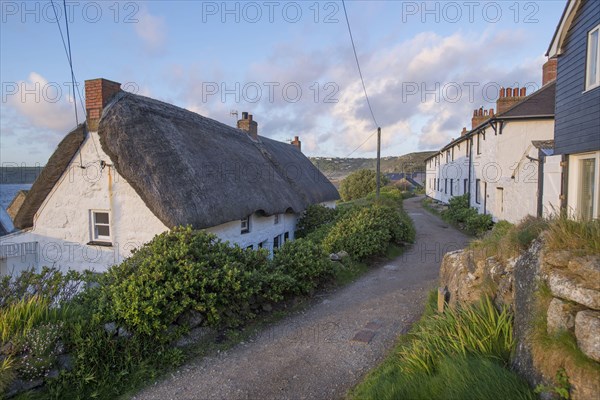 Old fishing hut in the coastal village of Sennen Cove