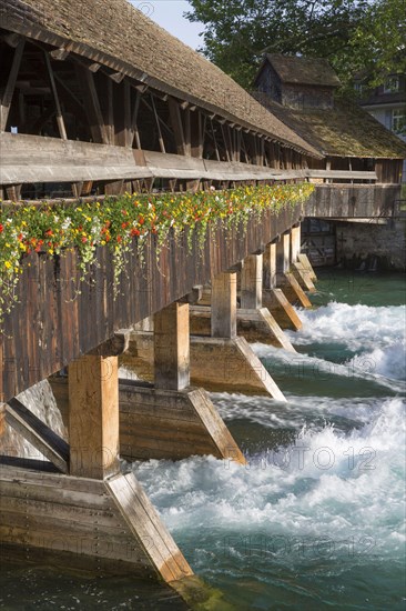 Sluice gates on river