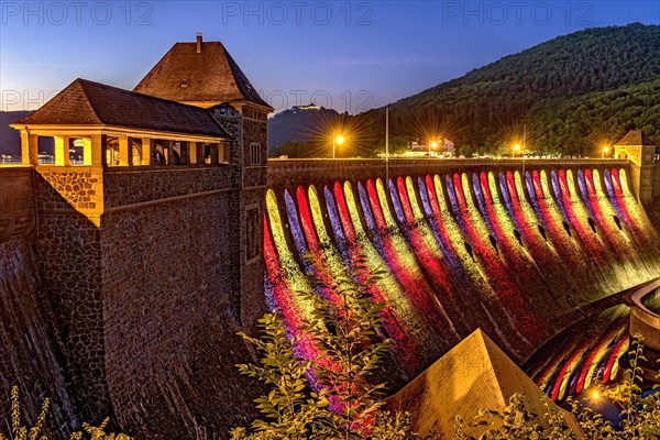 Dam in the evening light