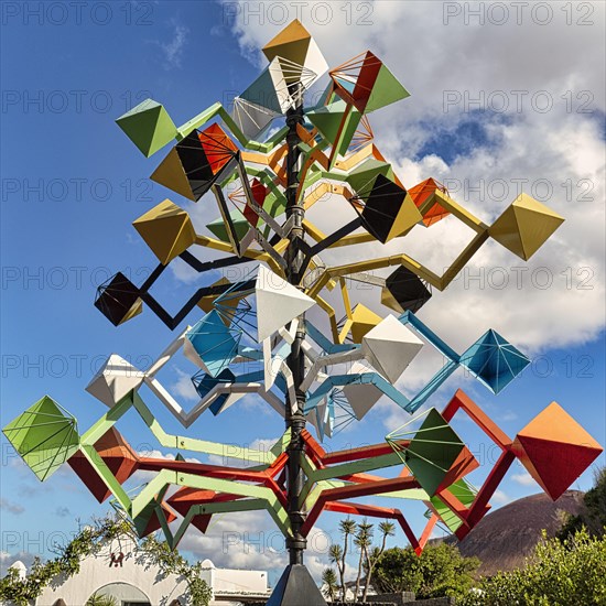 Colourful wind chimes