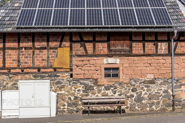 Historic farmhouse with photovoltaic system