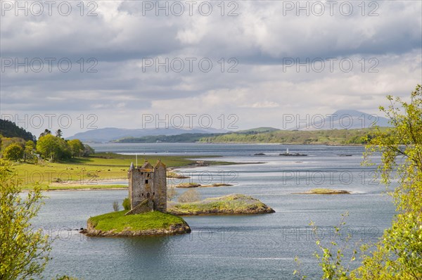 View of the medieval tower house on Tidal Island