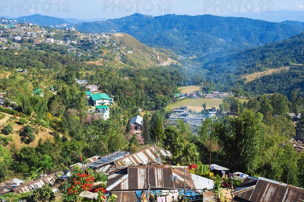 View over the town of Kohima