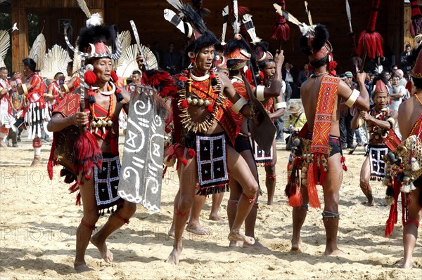 Ritual tribal dances at the Hornbill Festival