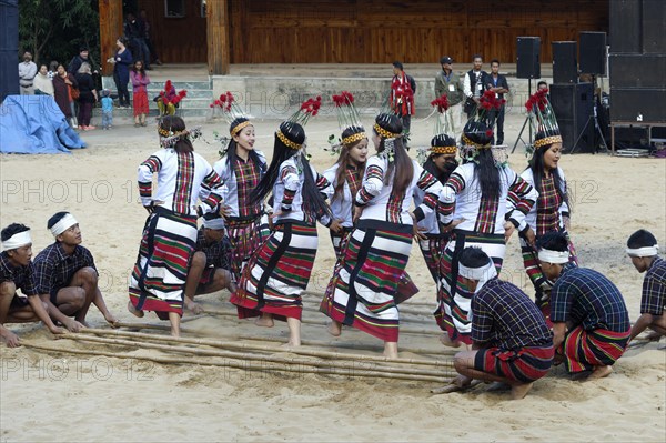 Ritual tribal dances at the Hornbill Festival