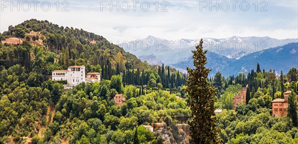 View of Alhambra with Generalife