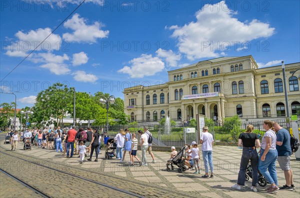 Queue of people