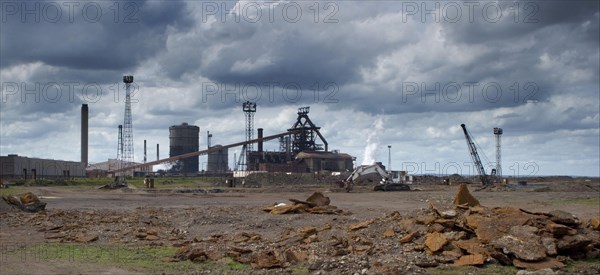 Blast furnace at Teesside Steelworks