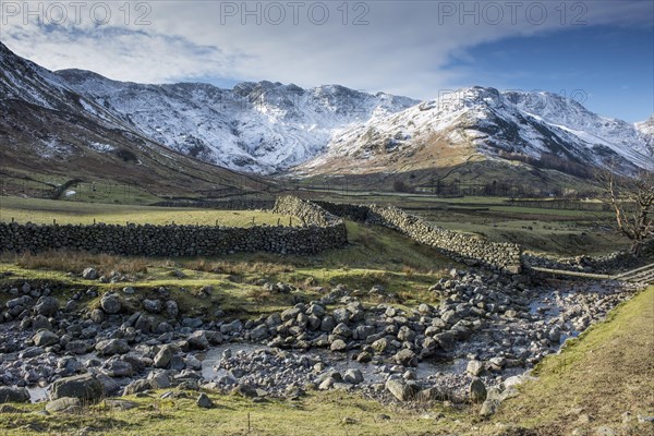 View over rocky stream