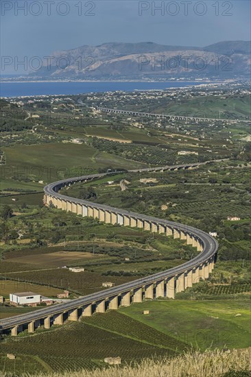 European Road E 933 near Segesta