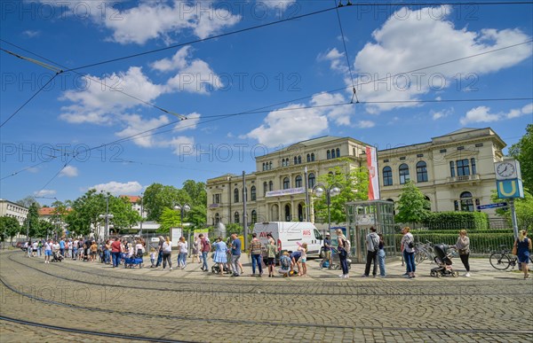 Queue of people