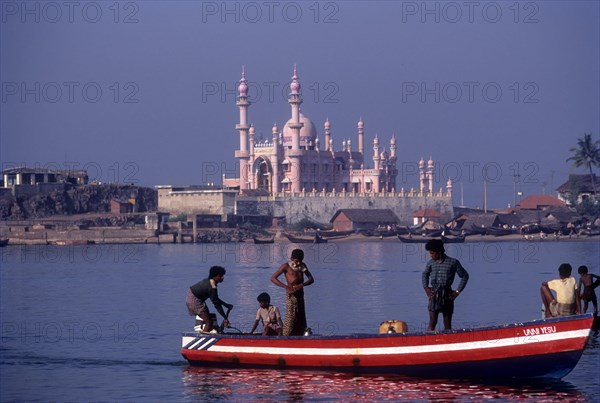 Mosque and Fishing Boats in Vizhinjam