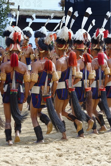 Ritual tribal dances at the Hornbill Festival