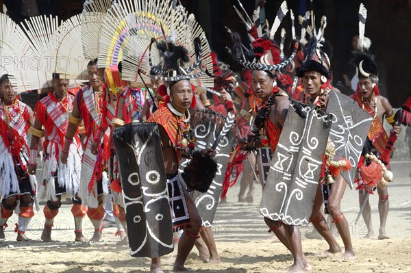 Ritual tribal dances at the Hornbill Festival