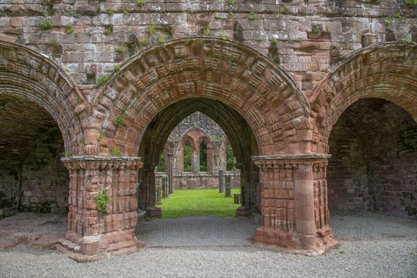 Archway in the ruins of a Cistercian monastery