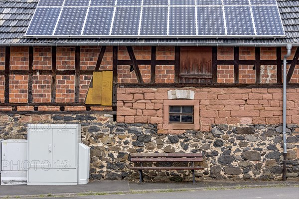 Historic farmhouse with photovoltaic system