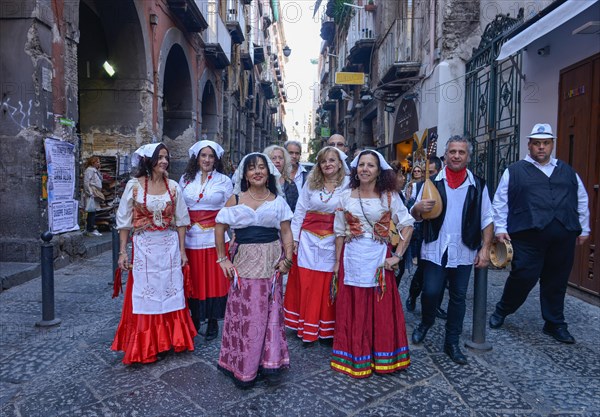 Traditional traditional costume parade