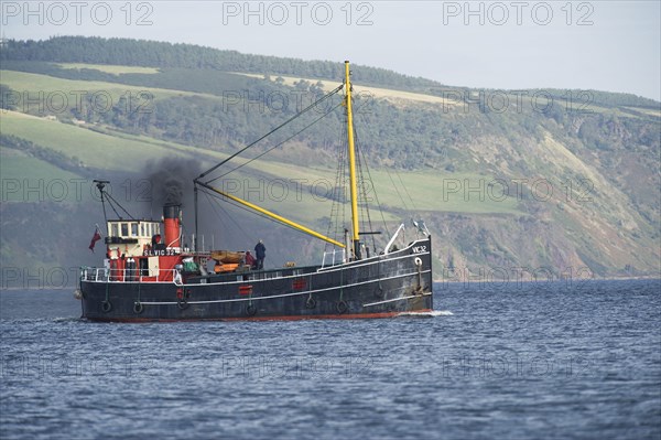 Steam trawler converted to tourist boat