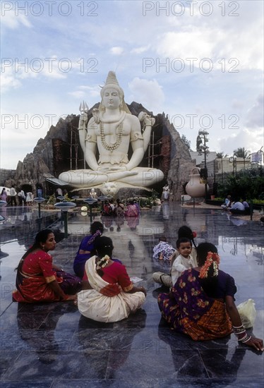 Biggest Siva's statue in India at Bangalore. 65 foot high