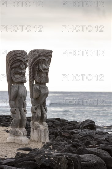 Wooden guardian figure