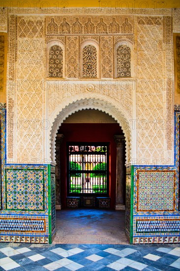 Coloured azulejos