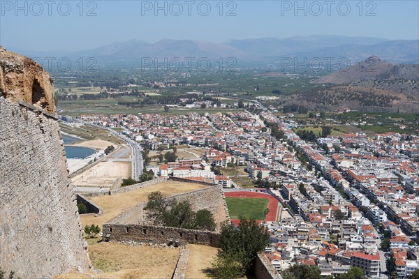 View of Nafplio from Palamidi Castle