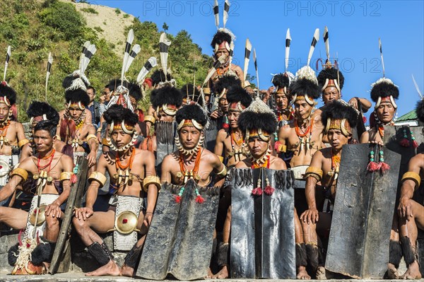 Performers gathered at the Hornbill Festival