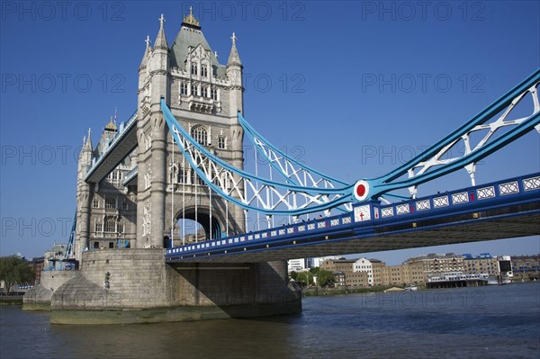 Bascule bridge on the river in the city