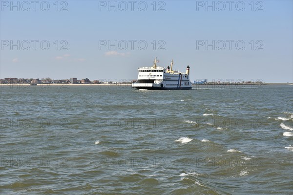 Ferry North Frisia after leaving the port of Wyk auf Foehr