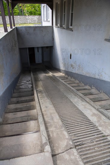 Ramp to the morgue of the pathology