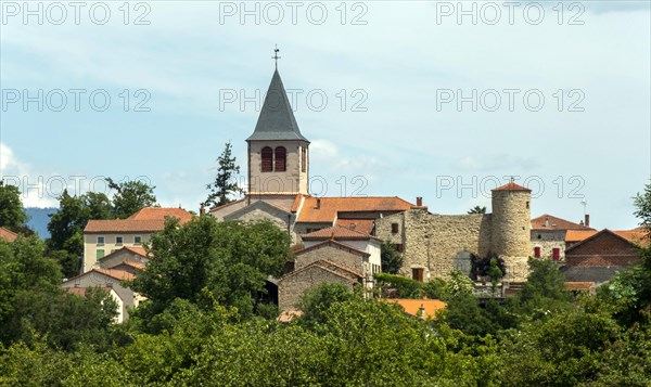 Bournoncle Saint-Pierre village near the town of Brioude. Haute Loire departement. Auvergne Rhone Alpes. France