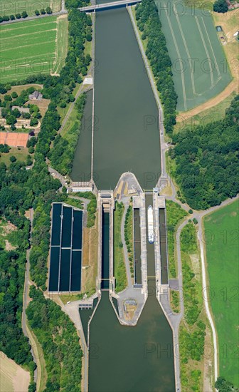 Aerial view lock group Uelzen