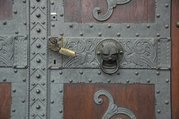 Door with fittings