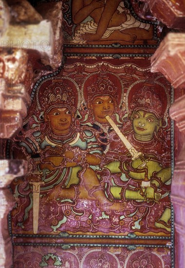 17th century murals in Sri Thodeekkalam Siva temple in Kannavam near Thalassery