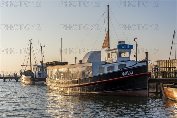 Old fishing boat Willi in the harbour of Kloster