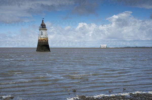 View over estuary with lighthouse