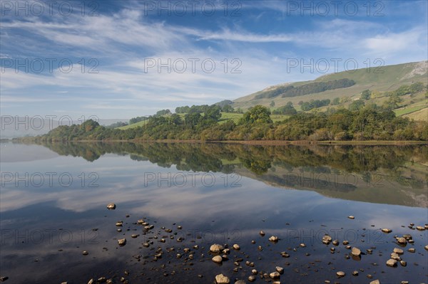 View of a lake with reflections