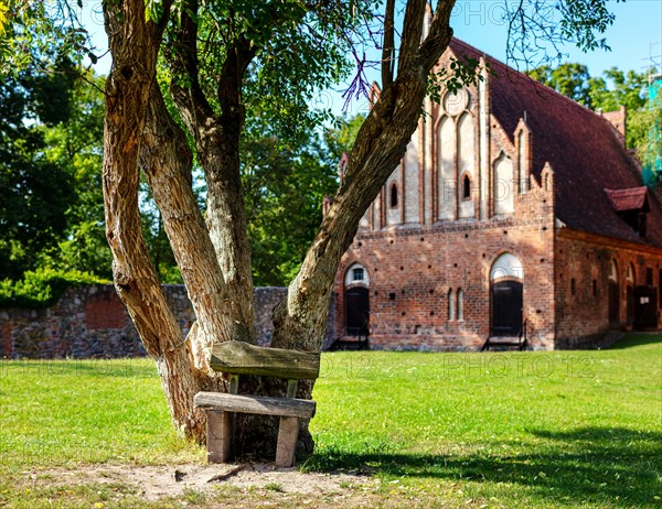 The Gothic monastery with its monastery church and the arcades inside