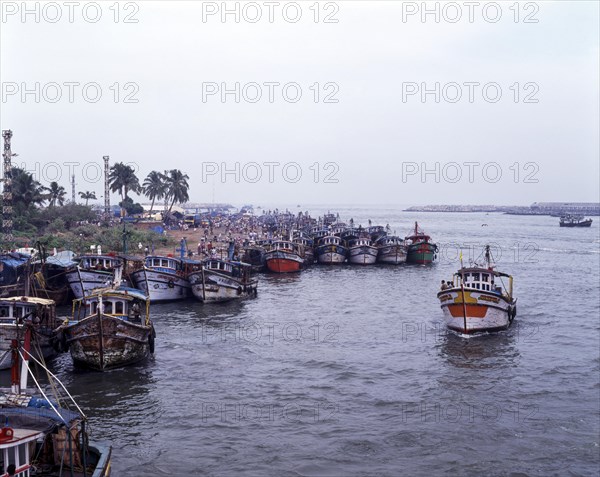 Fishing yard in Quilon or Kollam