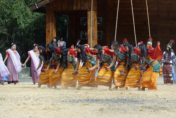 Ritual tribal dances at the Hornbill Festival