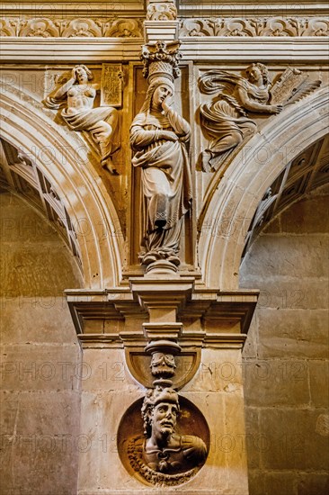 Sculptures in the sacristy of San Salvador