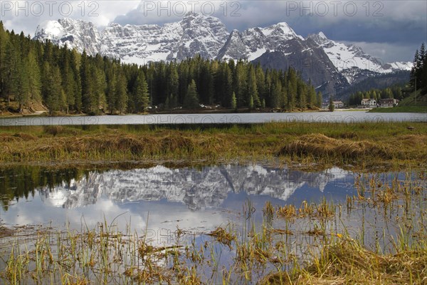 View of mountain lake habitat