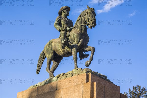 Equestrian statue of spizocorys