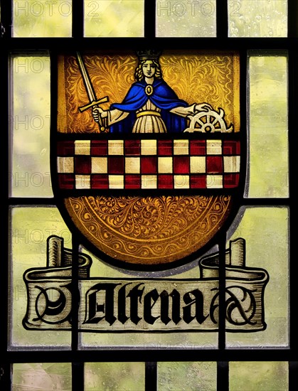 Historical coat of arms disc of Altena