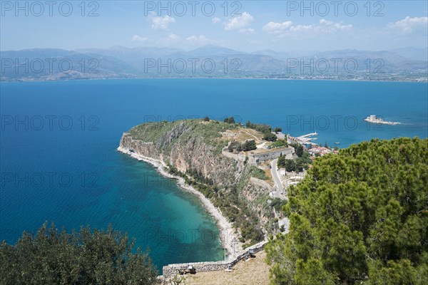 View of Nafplio and Akronauplia from Palamidi Fortress