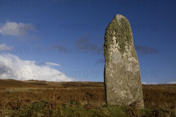 Standing stone at Cama an Staca on the isle of Jura