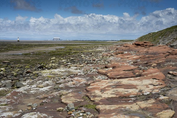 View over estuary with lighthouse